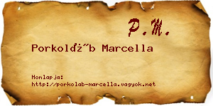 Porkoláb Marcella névjegykártya